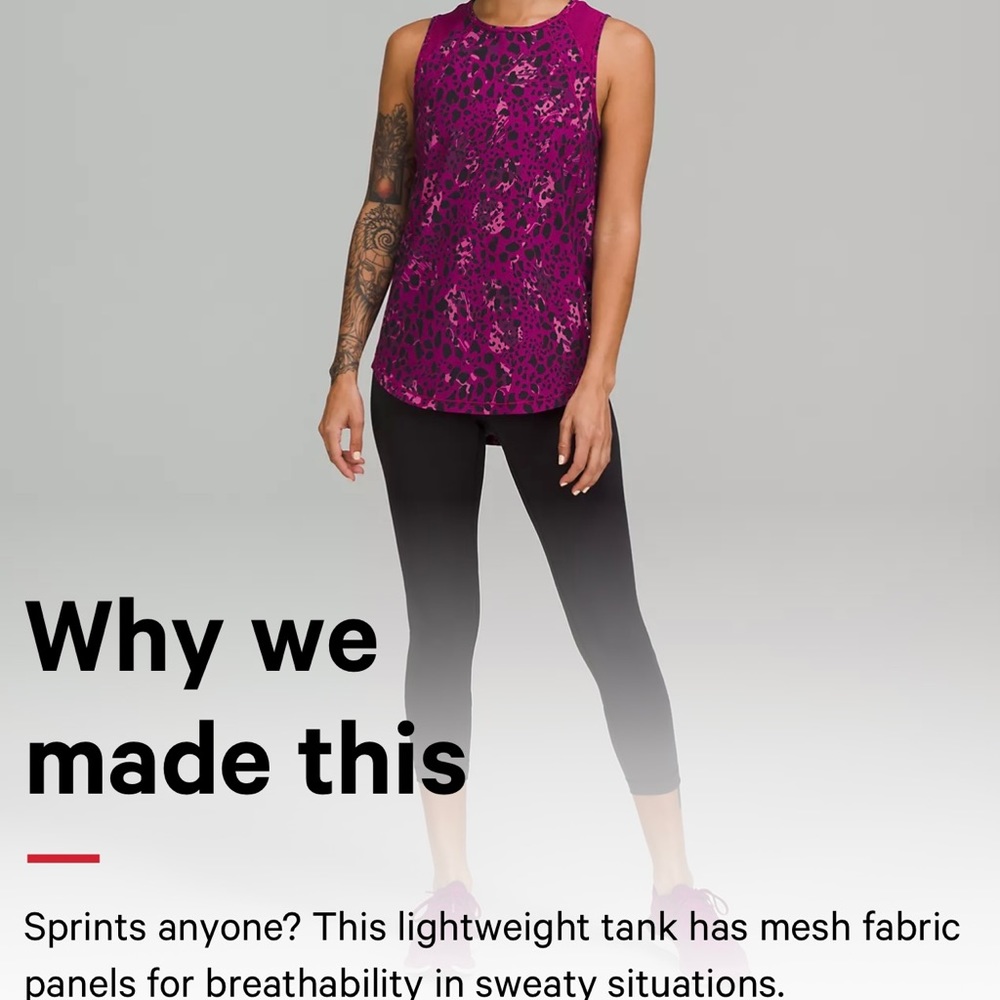 NWT LuluLemon Sculpt Tank. Size 10.